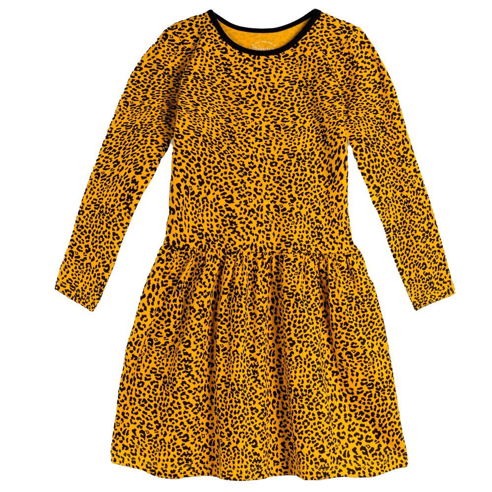 Mightly Girls Gold Leopard Dress size: 2-5T